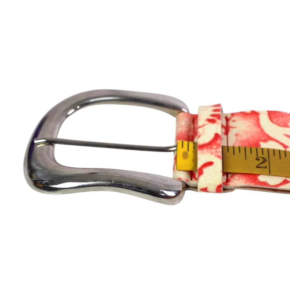 Garuglieri RED WHITE REAL LEATHER 2 1/4
